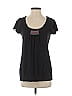 Hue Black Short Sleeve Top Size S - photo 1