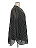Anne Klein Houndstooth Black 3/4 Sleeve Blouse Size 3X - photo 3