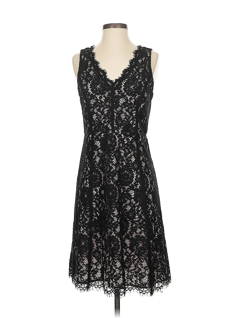 Pre-owned Ann Taylor Loft Cocktail Dress In Black