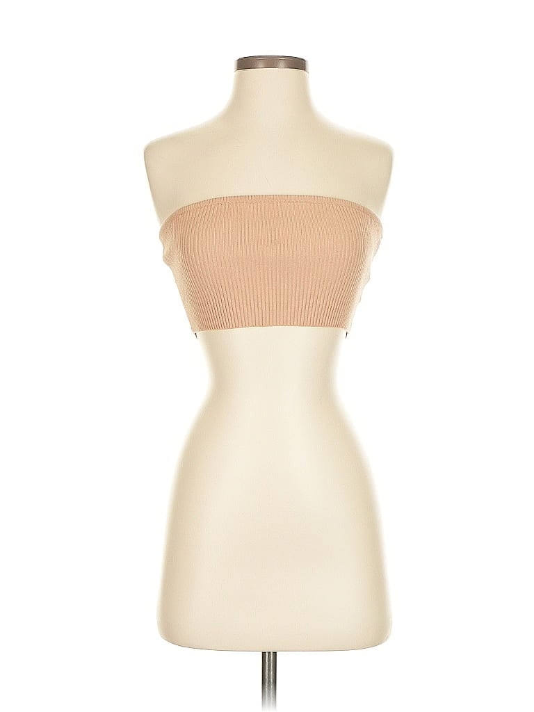 Princess Polly Tube Top Tan Strapless Neckline Tops In Neutral