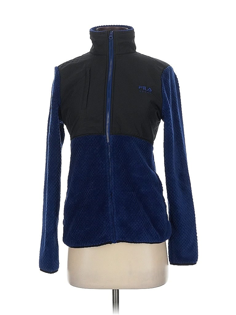 Pre-owned Fila Sport Fleece Jacket In Blue
