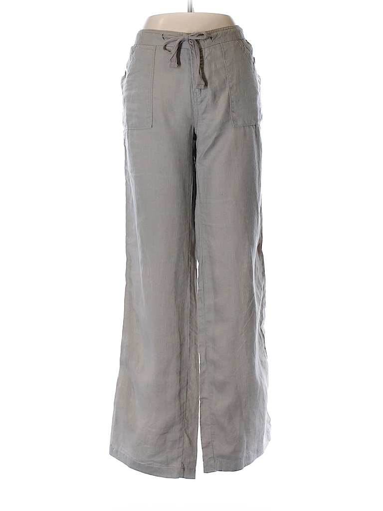 Cynthia Rowley TJX 100 Linen Solid Tan Linen Pants Size 6 73 Off   Xlarge 