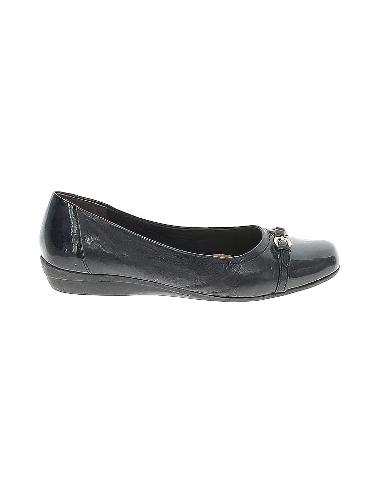 Chaussures Flats Easy Spirit Taille 8 – Cuir Noir – Confort Maximal Pour Un Style Décontracté