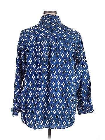 Roaman's Long Sleeve Button-Down Shirt (view 2)