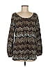 Charming Charlie Brown Long Sleeve Blouse Size M - photo 1