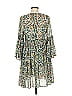 Bhanuni by Jyoti 100% Rayon Print Green Casual Dress Size 8 - photo 2