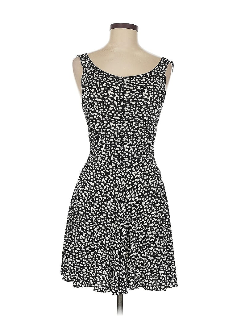 Armani Collezioni Hearts Black Casual Dress Size 6 - photo 1