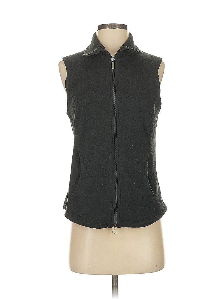 Pre-owned Lands' End Vest In Black