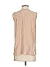 Gap 100% Polyester Solid Tan Sleeveless Blouse Size S - photo 2