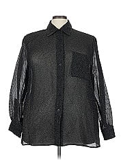 Linda Allard Ellen Tracy 3/4 Sleeve Silk Top