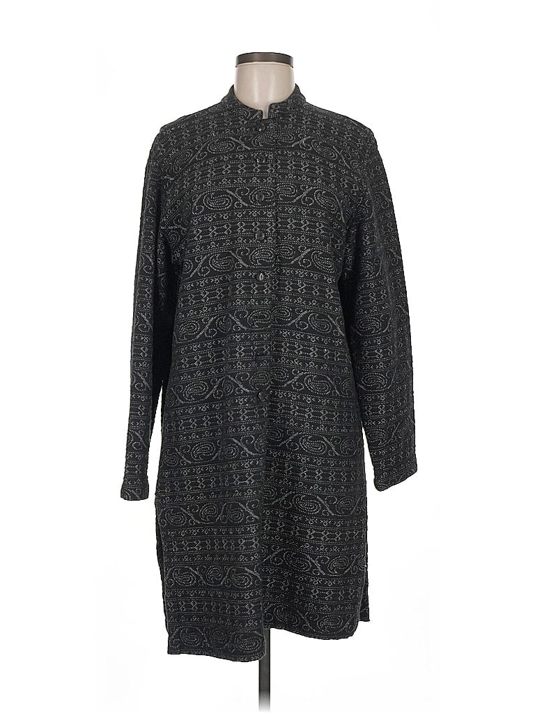 Chico's Design 100% Cotton Gray Casual Dress Size Med (1) - photo 1