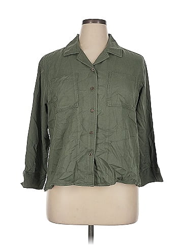ABLE 3/4 Sleeve Button-Down Shirt (view 1)