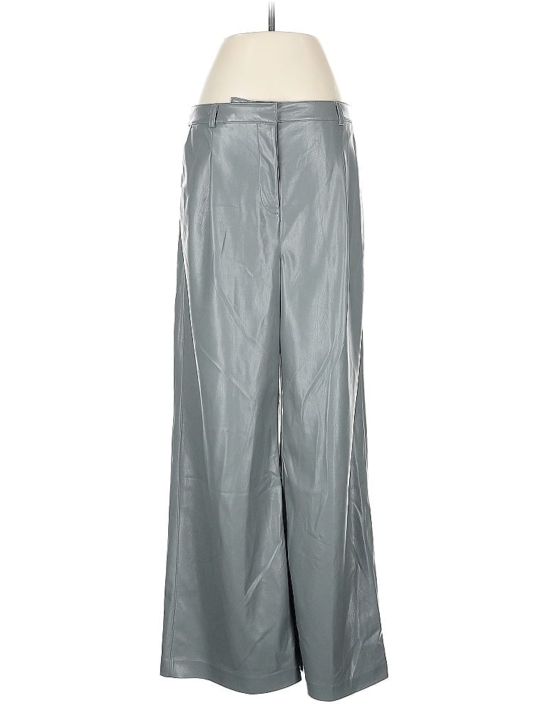 Open Edit 100% Polyurethane Silver Dress Pants Size M - photo 1