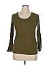 Ambiance Green 3/4 Sleeve T-Shirt Size 1X - photo 1