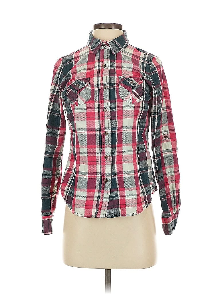 Pre-owned The North Face Long Sleeve Button Down Shirt In Red