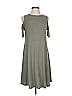 Allison Joy Solid Gray Casual Dress Size S - photo 1