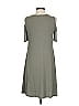 Allison Joy Solid Gray Casual Dress Size S - photo 2