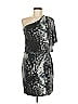 En Focus Studio Black Silver Cocktail Dress Size 6 - photo 1