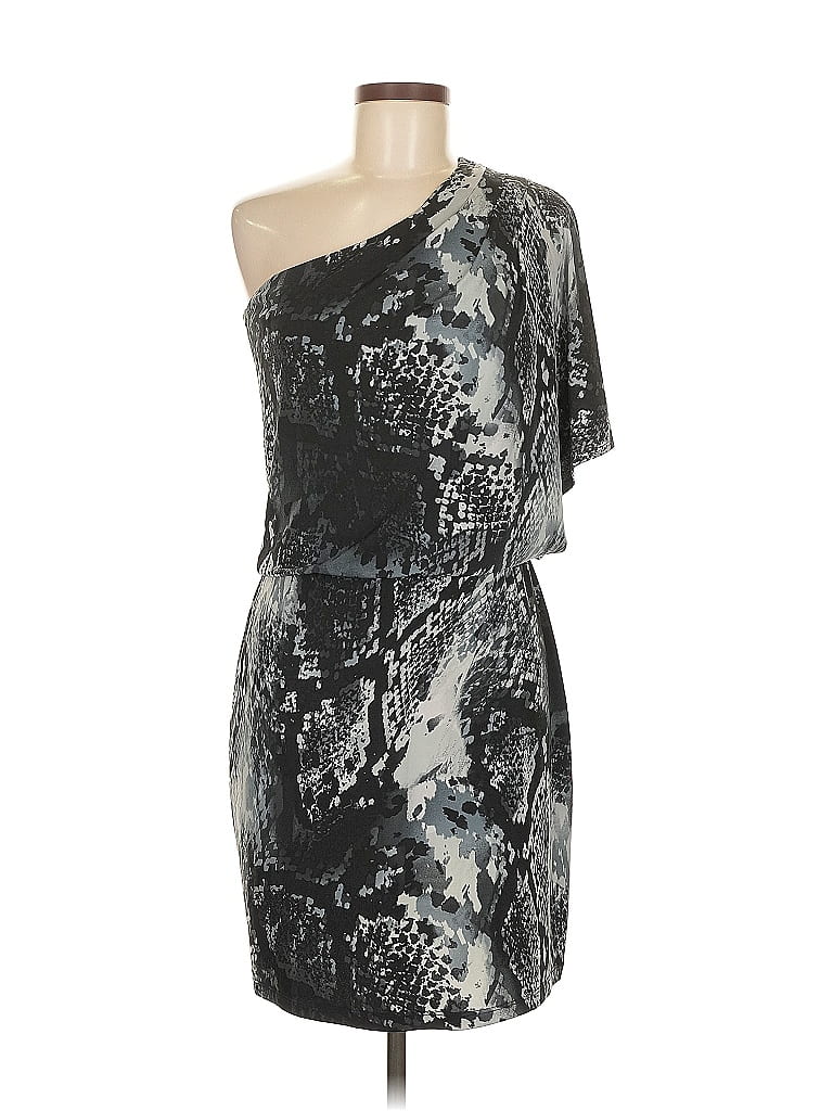 En Focus Studio Black Silver Cocktail Dress Size 6 - photo 1