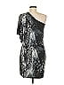 En Focus Studio Black Silver Cocktail Dress Size 6 - photo 2