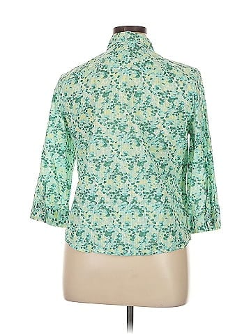 Karen Scott 3/4 Sleeve Button-Down Shirt (view 2)
