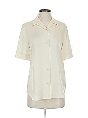 Lafayette 148 New York Short Sleeve Silk Top