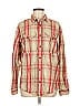 Filson 100% Cotton Plaid Red Long Sleeve Button-Down Shirt Size M - photo 1