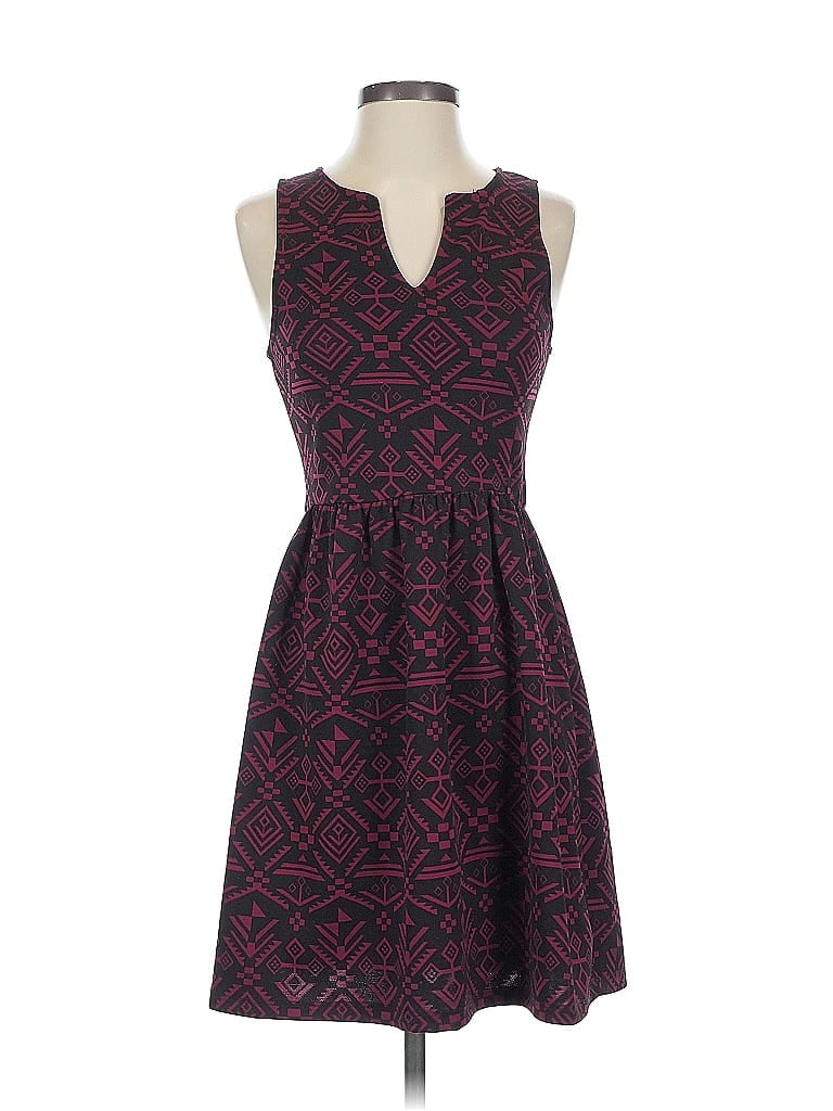 Pre-owned Everly Casual Dress In Burgundy