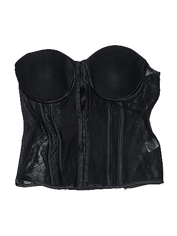 Charlotte Russe Black Sheer Corset with Boning (view 1)