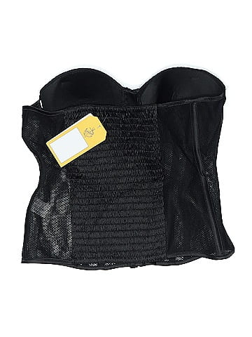 Charlotte Russe Black Sheer Corset with Boning (view 2)