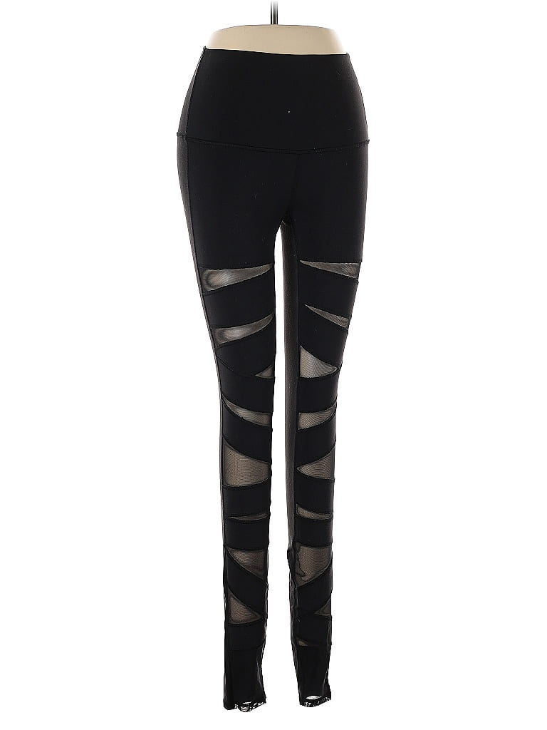 Lululemon Athletica Leggings: Black Bottoms - Size 4