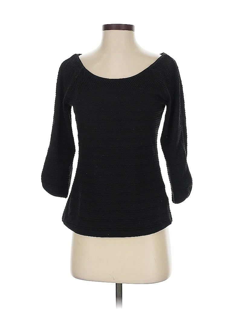 Pre-owned Meadow Rue 3/4 Sleeve T-shirt In Black