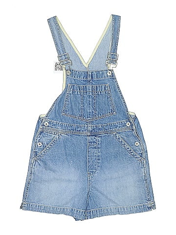 Gap Blue Denim Overall Shorts XS (view 1)