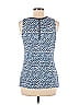 Rose + Olive Blue Sleeveless Blouse Size M - photo 2