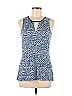 Rose + Olive Blue Sleeveless Blouse Size M - photo 1
