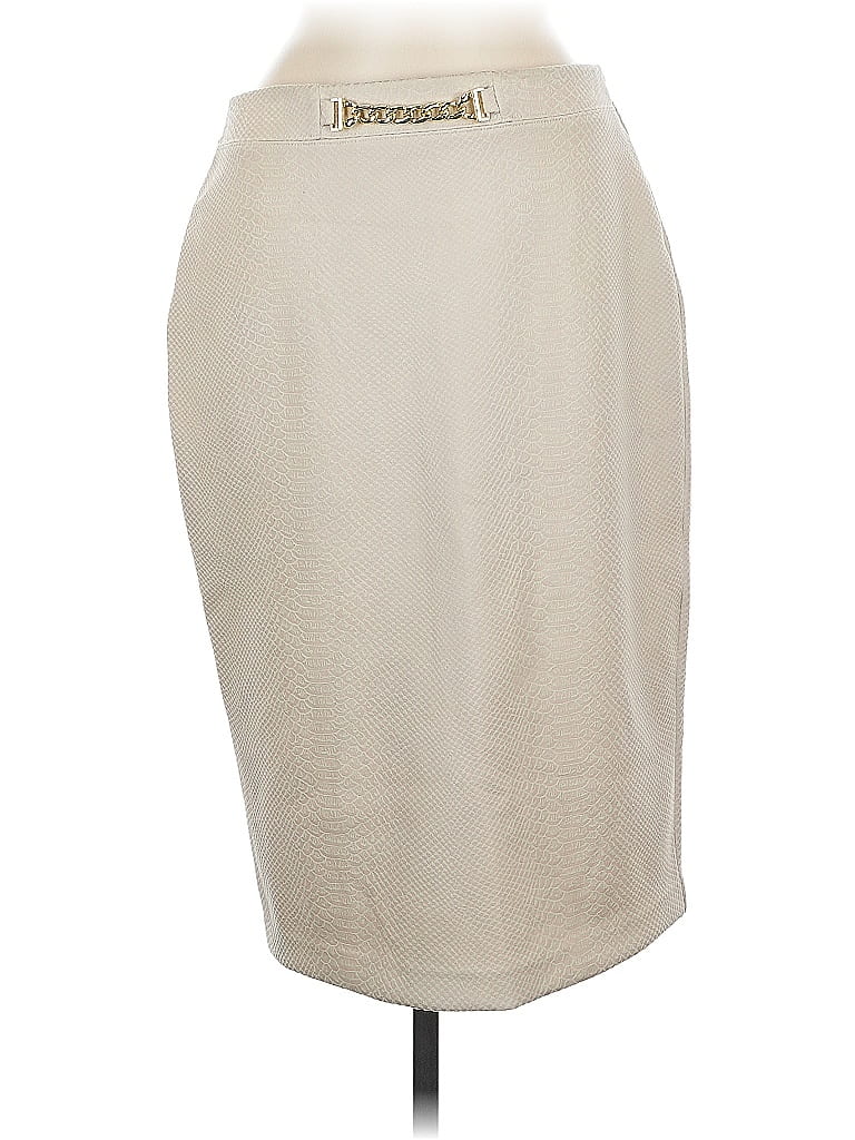 Pre-owned Marc New York Andrew Marc Formal Skirt In White