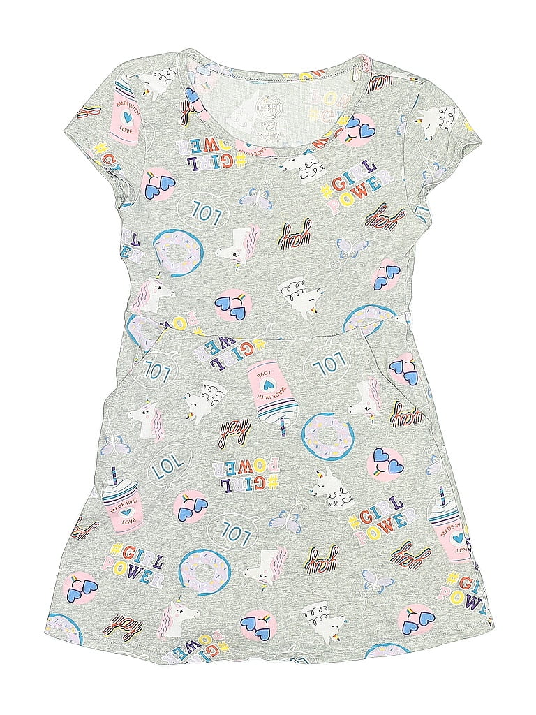 Pre-owned Wonder Nation Kids' Dress In Gray