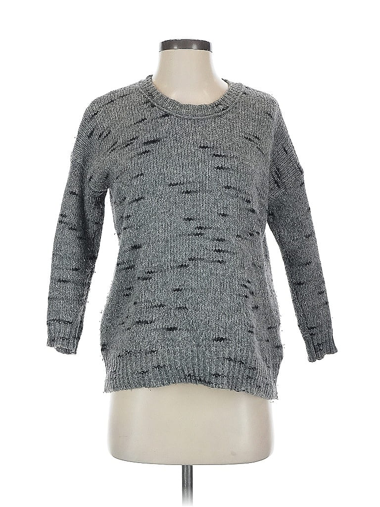 Pre-owned Madewell Pullover Sweater In Gray