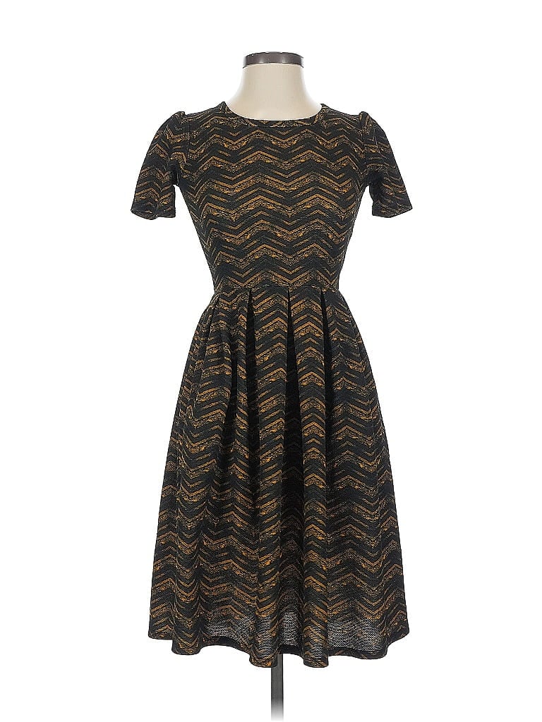 Pre-owned Lularoe Casual Dress In Brown