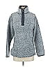 Cozy Sherpa 100% Polyester Gray Silver Pullover Sweater Size S - photo 1