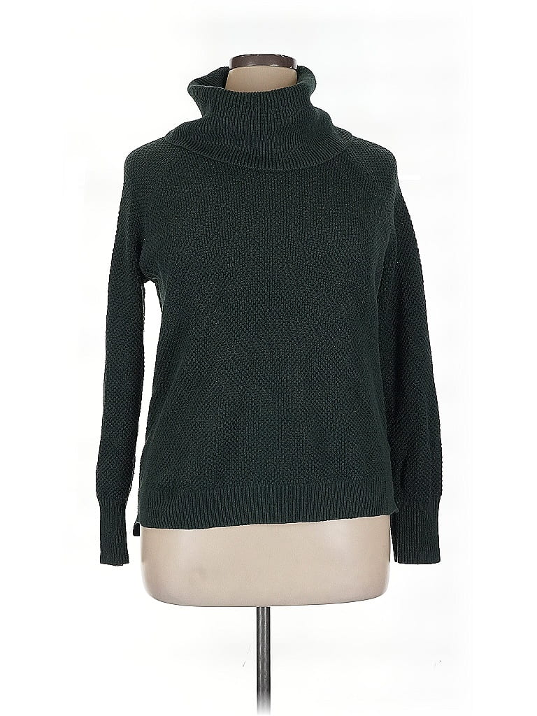 Pre-owned Max Studio Turtleneck Sweater In Green