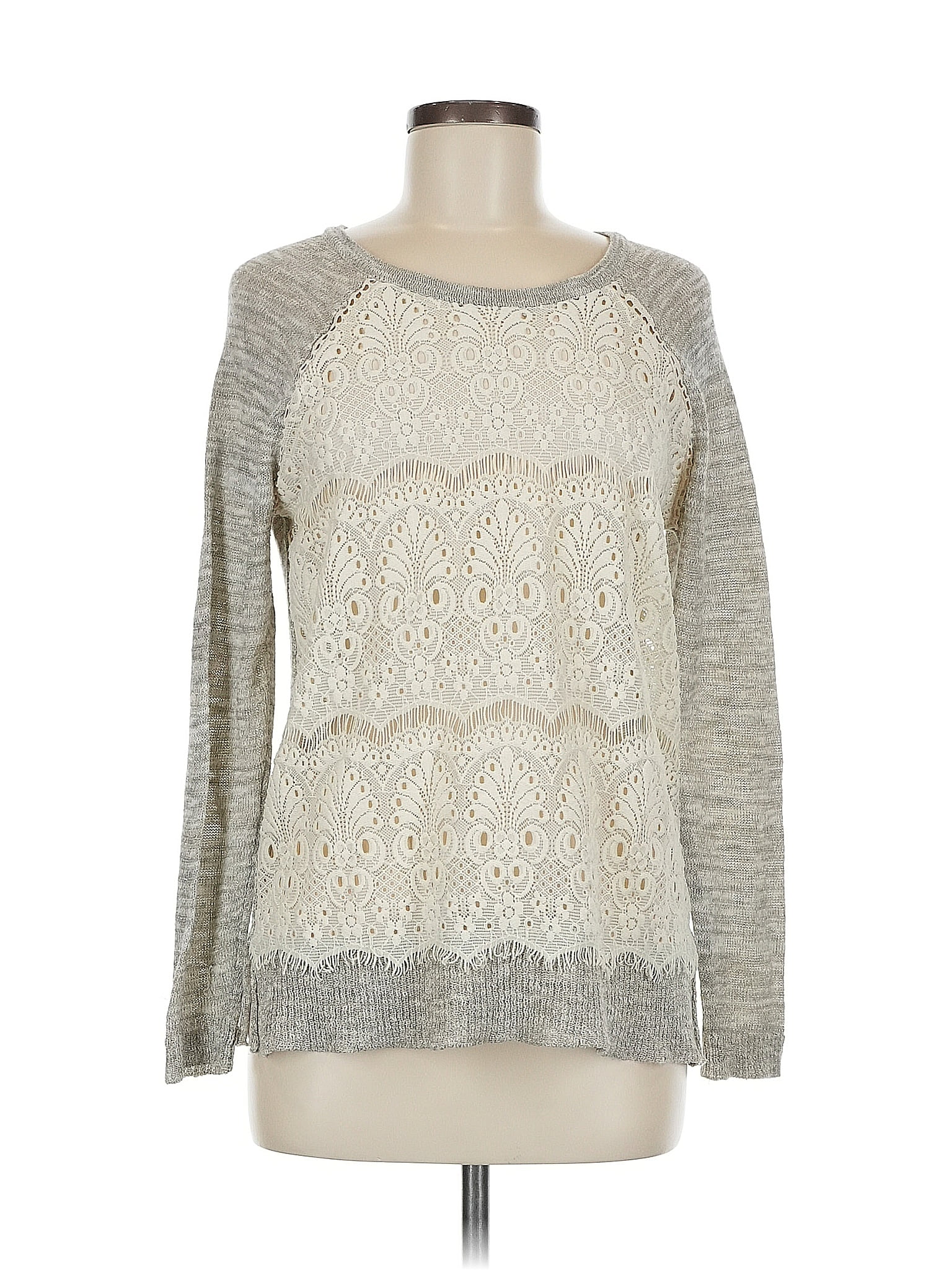 Mystree Women Gray Long Sleeve Top M | eBay