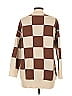 12th Tribe 100% Acrylic Checkered-gingham Brown Turtleneck Sweater Size Sm - Med - photo 2