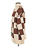 12th Tribe 100% Acrylic Checkered-gingham Brown Turtleneck Sweater Size Sm - Med - photo 4