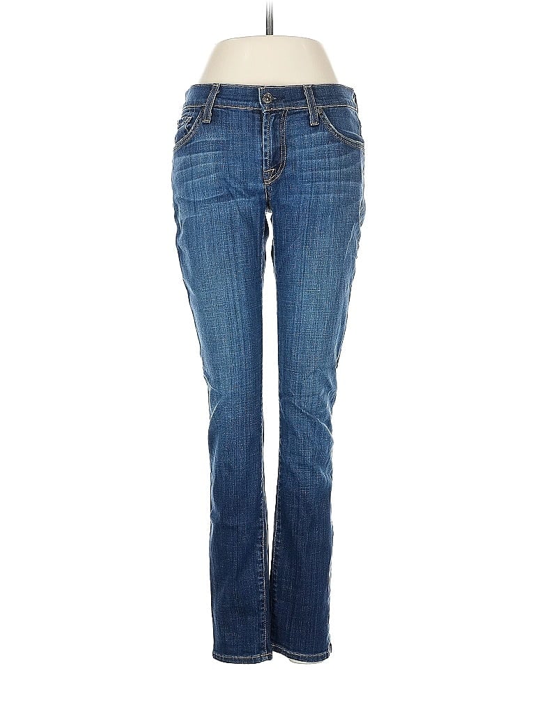Pre-owned 7 For All Mankind Jeans In Blue