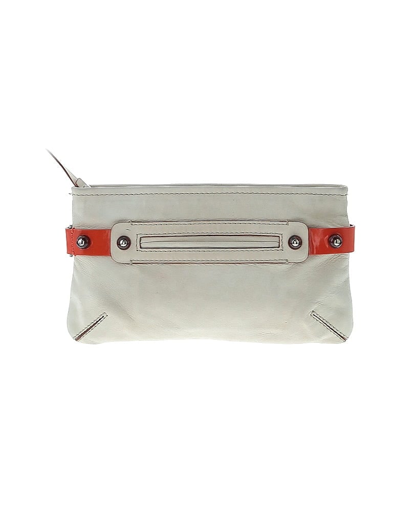 Pre-owned Assorted Brands Leather Clutch In White