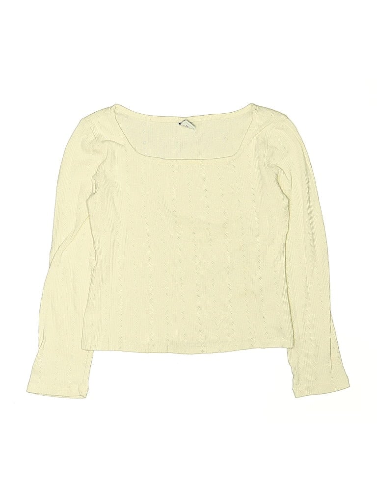 Pre-owned Old Navy Kids' Long Sleeve T-shirt In White