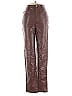 White Fox Brown Faux Leather Pants Size XS - photo 1