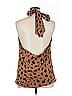 Meritt 100% Polyester Animal Print Brown Sleeveless Blouse Size 1X - photo 2