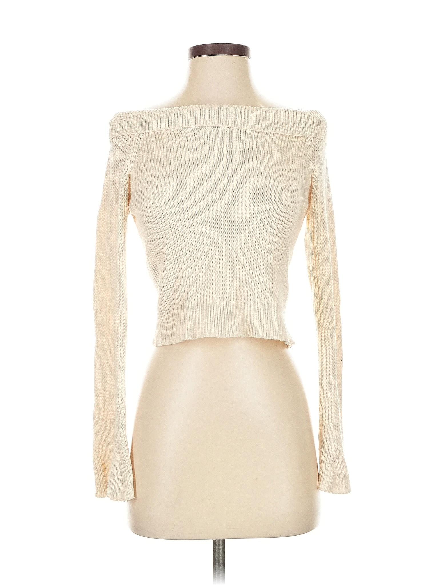 My Mum Made It Ivory Turtleneck Sweater Size S